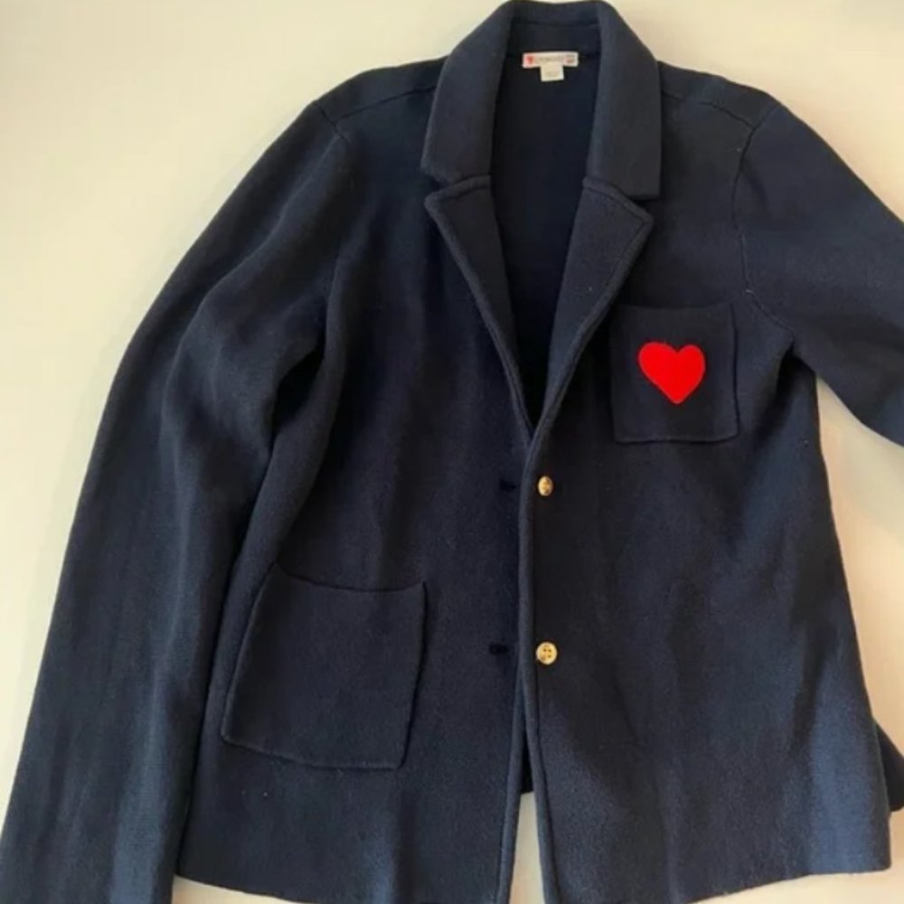 Crewcuts girls button heart sweater jacket/Blazer - Adorable!